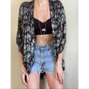 Vintage Sequin Cape